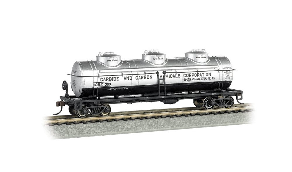 Bachmann USA 17106 [HO] 40' Three-Dome Tank Car - Carbide And Carbon Chemicals