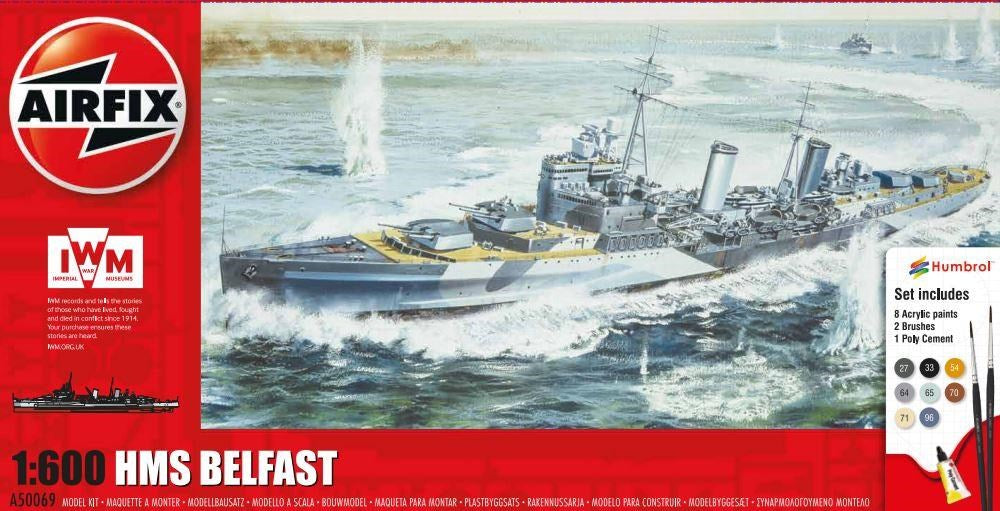 Airfix A50069 1:600 HMS Belfast Gift Set