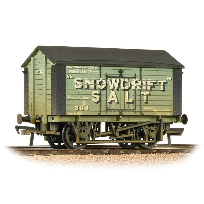 Bachmann Branchline 33-182A [OO] 1:76 10T Covered Salt Wagon 'Snowdrift Salt' - Green [W]