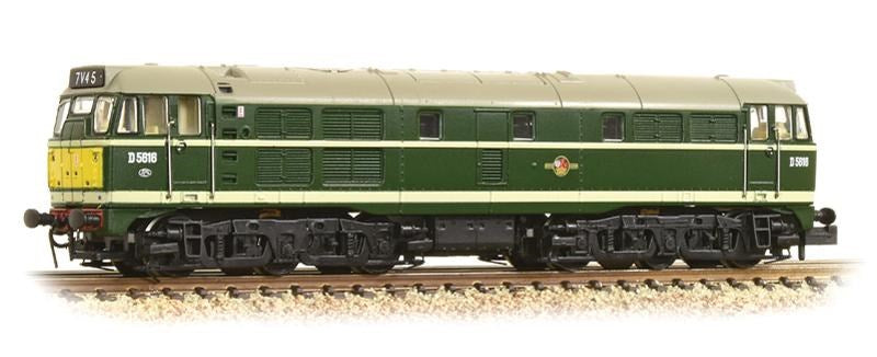 Graham Farish [N] 371-111A Class 31/1 Diesel D5616 - BR Green (Small Yellow Panels)