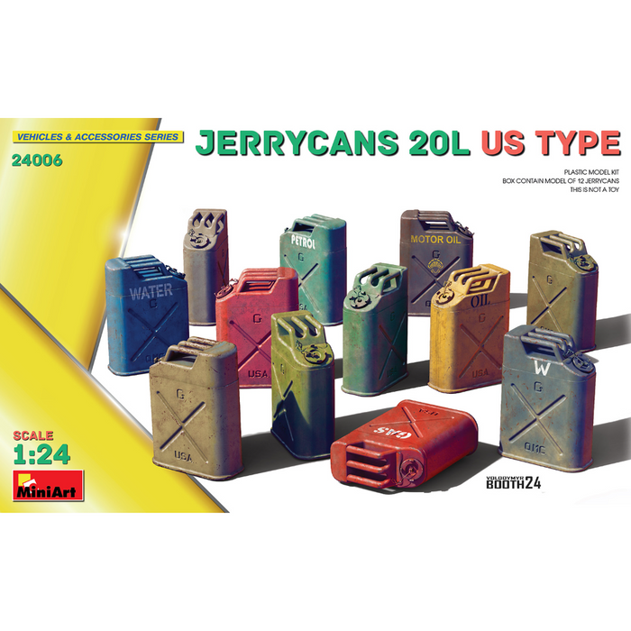 MiniArt 24006 1:24 Jerrycans 20L US Type