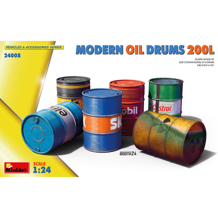 MiniArt 24008 1:24 Modern Oil Drums 200L