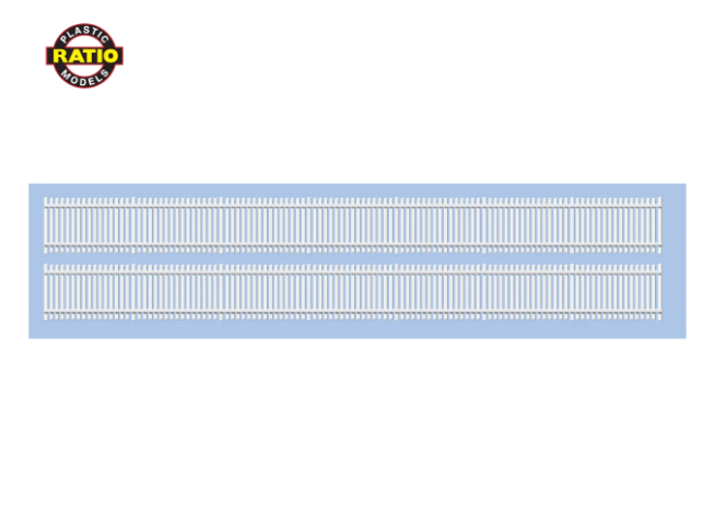Ratio 244 N White GWR Station/Trackside Fencing 472mm