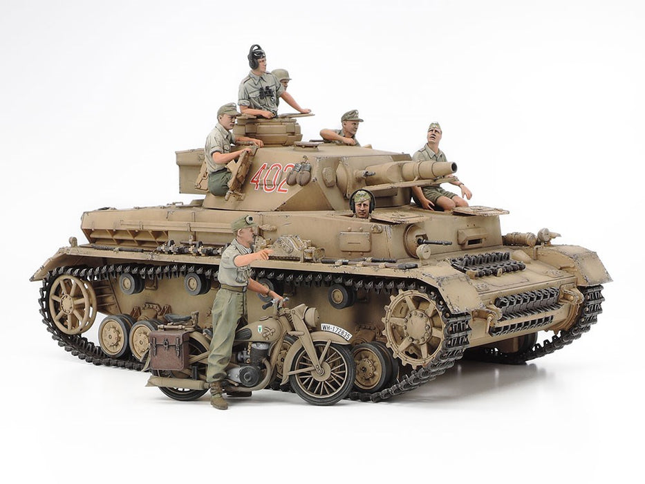 Tamiya 25208 1/35 PzKpfw IV.F & Motorcycle N. Africa