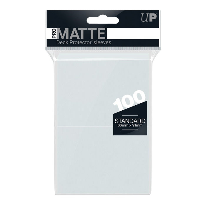 Ultra Pro: UP84731 PRO-Matte 100ct Standard Deck Protector sleeves  63 x 88 mm (2.5 x 3.5 inches): Clear