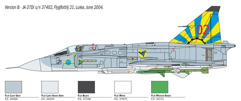 Italeri 2785 1:48 Saab JA37 / AJ37 Viggen