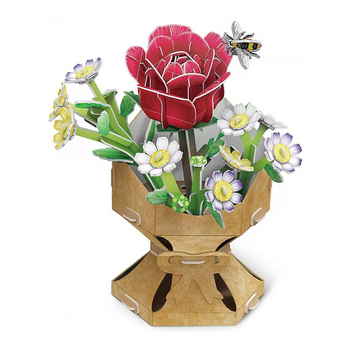 Cubic Fun - 3D Puzzle - Flower Bouquet Rose