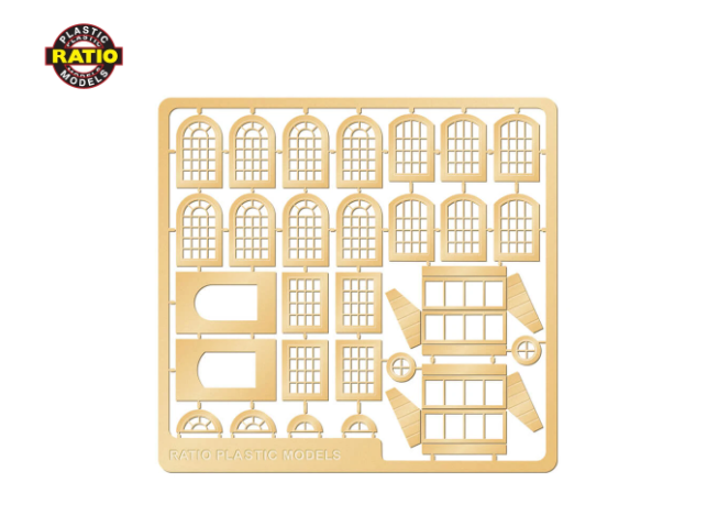 Ratio 309 N Industrial Windows Etched Brass Builder Accessories Pack