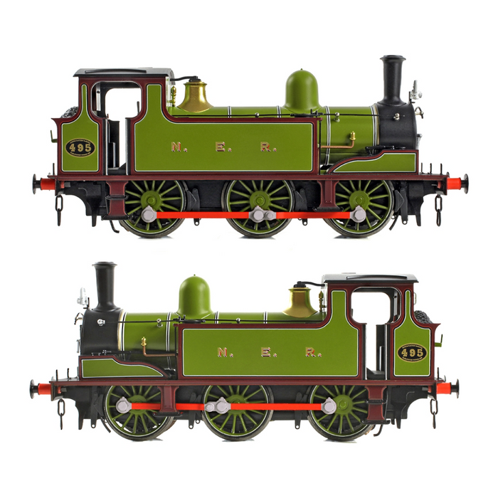 Bachmann Branchline 31-065 [OO] 1:76 NER E (J71) Tank 495 NER Lined Green & Maroon