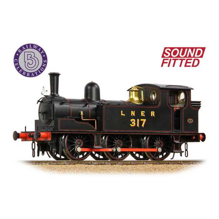Bachmann Branchline 31-066SF [OO] 1:76 NER E (J71) Tank 317 LNER Lined Black (Sound Fitted)