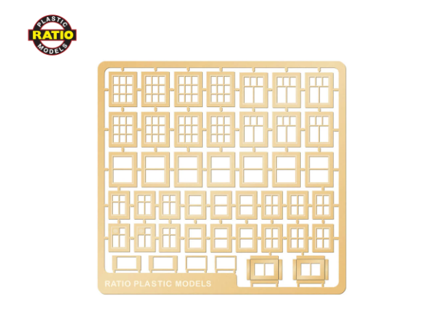 Ratio 310 N Domestic Windows Etched Brass Builder Accessories Pack