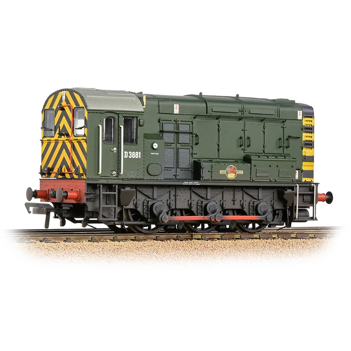 Branchline [OO] 32-116B Class 08 D3881 in BR Green with Wasp Stripes [W]
