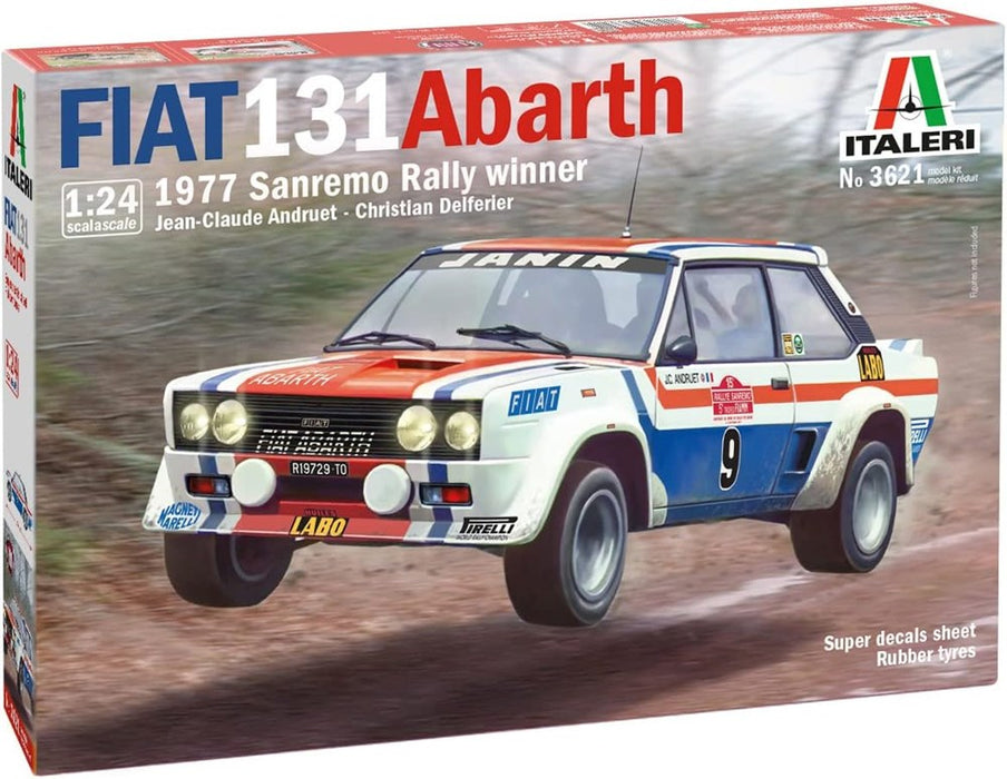 Italeri 3621 1:24 Fiat 131 Abarth 1977 Sanremo Rally Winner