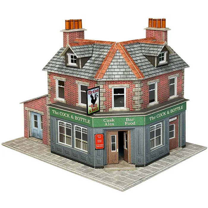 Metcalfe PO308 [OO] Corner Shop Or Pub Kit in Brick (replaces PO263)