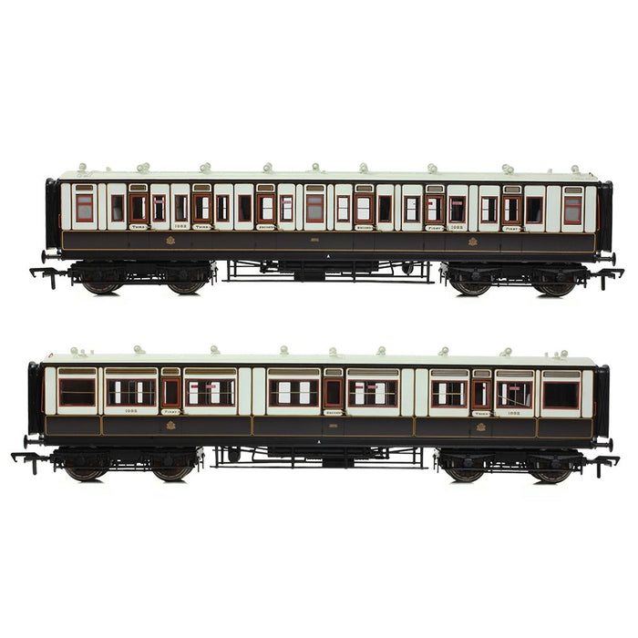 Bachmann Branchline [OO] 39-870 LNWR 50ft Arc Roof Third Corridor in LNWR Dark Claret & White