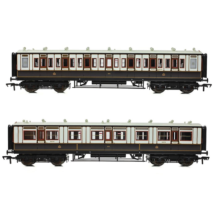 Bachmann Branchline [OO] 39-880 LNWR 50ft Arc Roof Brake Composite Corridor in LNWR Dark Claret & White