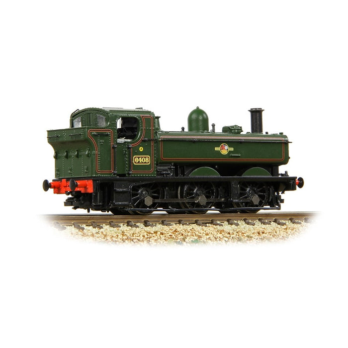 Graham Farish [N] 371-987A GWR 64XX Pannier Tank 6408 in BR Lined Green (Late Crest)