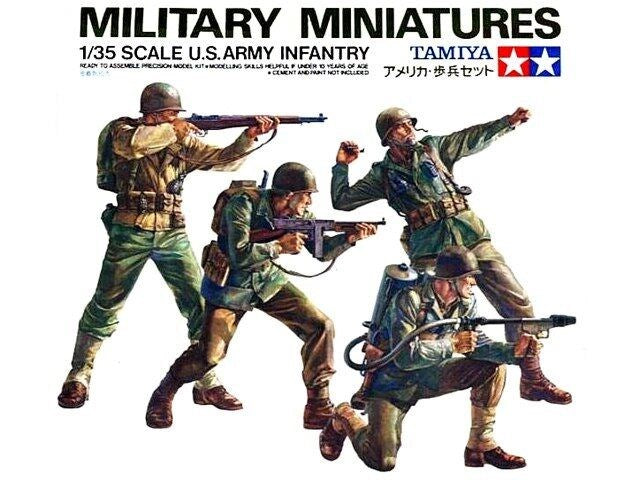 Tamiya 35013 1/35 Scale WWII U.S. Army Infantry Figure Set