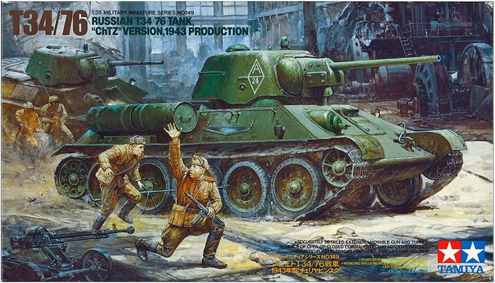 Tamiya 35149 1:35 Russian T34/76 ChTZ Tank 1943