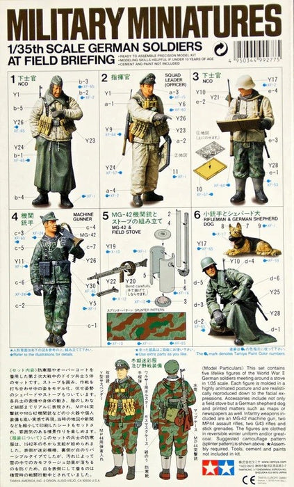 Tamiya 35212 1/35 Scale WWII German Soldiers at Field Briefing