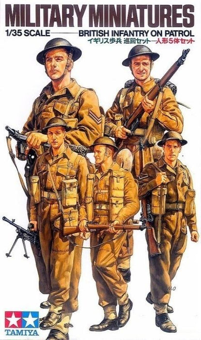 Tamiya 35223 1/35 Scale WWII British Infantry On Patrol Figure Set