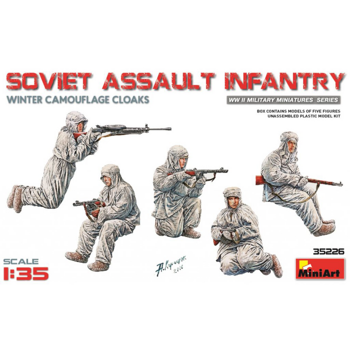 MiniArt 35226 1:35 Soviet Assault Infantry (Win.Camouflage Cloaks)