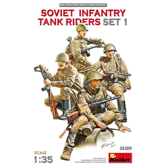 MiniArt 35309 1:35 SOVIET INFANTRY TANK RIDERS SET 1