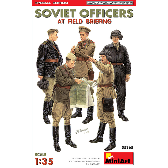MiniArt 35365 1:35 SOVIET OFFICERS AT FIELD BRIEFING. SPECIAL EDITION