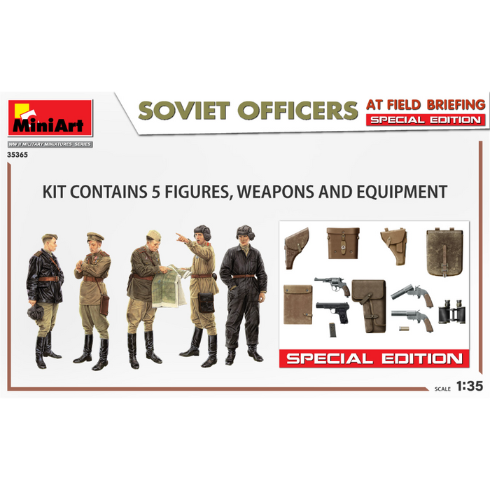 MiniArt 35365 1:35 SOVIET OFFICERS AT FIELD BRIEFING. SPECIAL EDITION