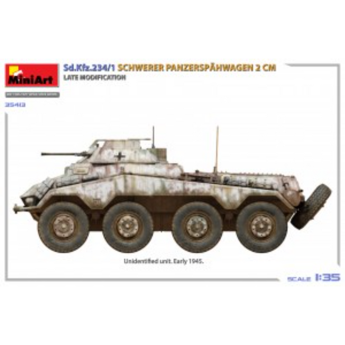 MiniArt 35413 1:35 Sd.Kfz.234/1 Schwerer PanzerspÃ¤hwagen (2 cm). Late Mod