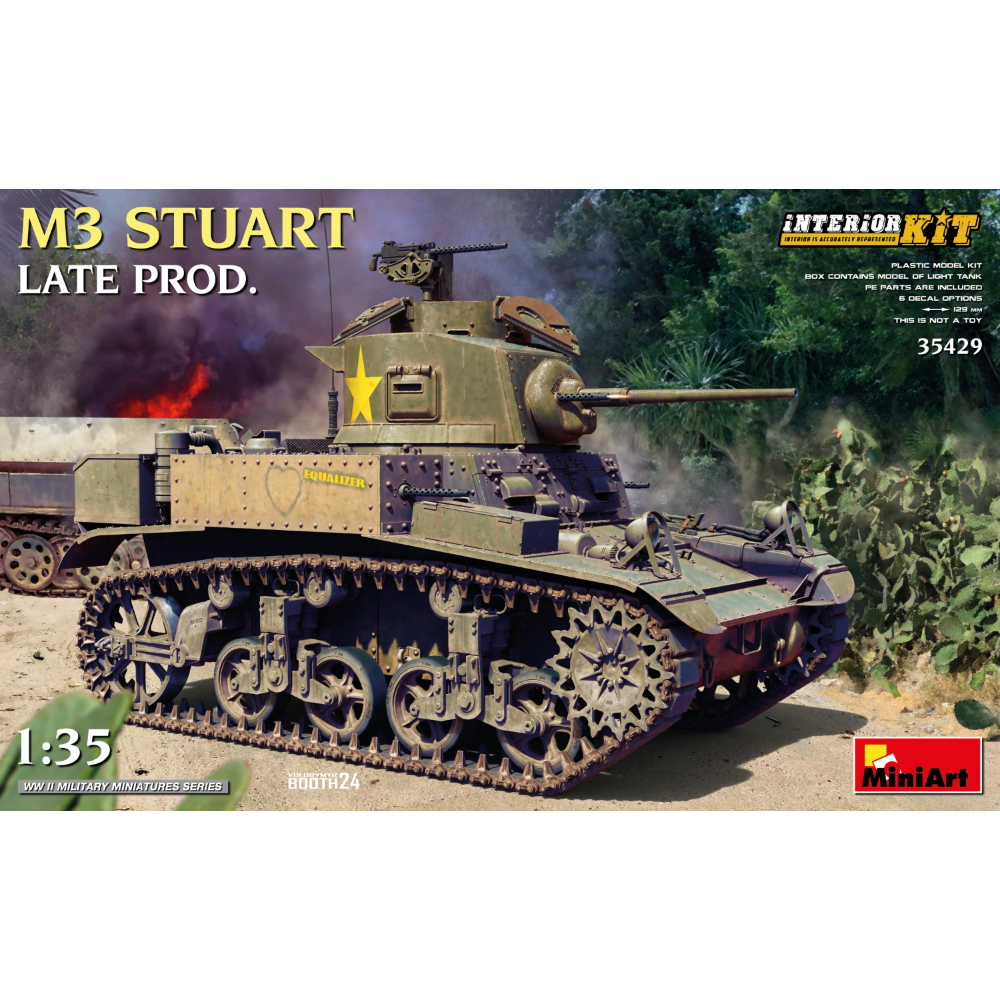 MiniArt 35429 1:35 M3 Stuart Late Prod. Interior Kit — Ironhorse Hobbies