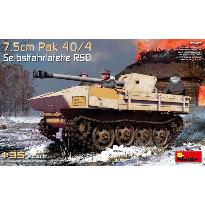 MiniArt 35483 1:35 7.5cm Pak 40/4 auf gep. Selbstfahrlafette RSO