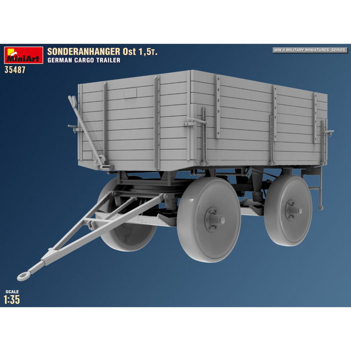 MiniArt 35487 1:35 Sonderanhanger Ost 1,5t. German Cargo Trailer