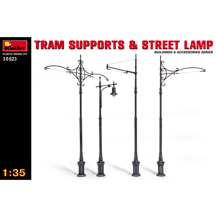MiniArt 35523 1:35 Tram Supports and Street Lamps