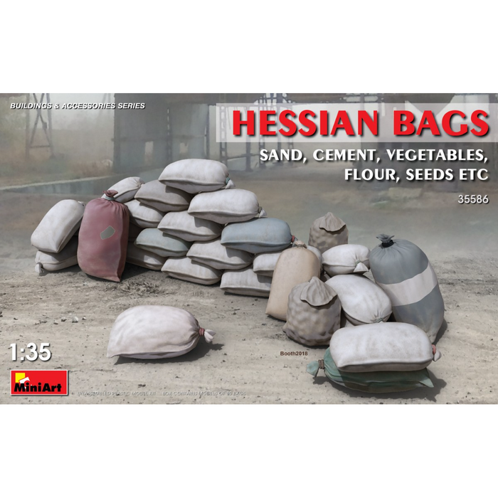 MiniArt 35586 1:35 Hessian Bags(sand, cement,vegetables, flour etc)