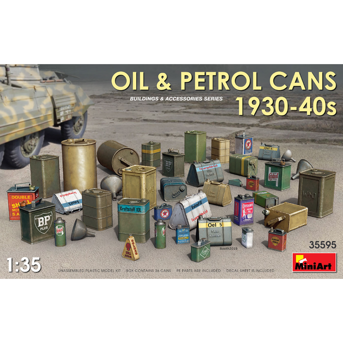 MiniArt 35595 1:35 Oil & Petrol Cans 1930-40s