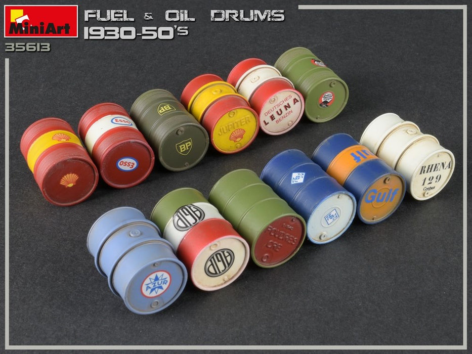 MiniArt 35613 1:35 Fuel & Oil Drums 1930-50s