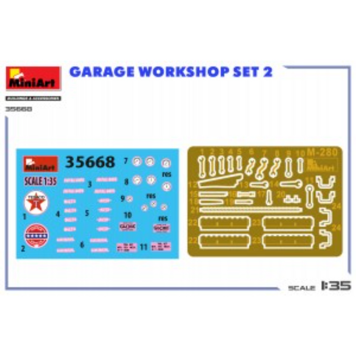 MiniArt 35668 1:35 Garage Workshop Set #2