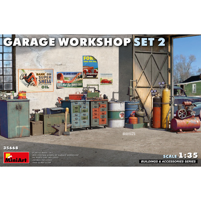 MiniArt 35668 1:35 Garage Workshop Set #2