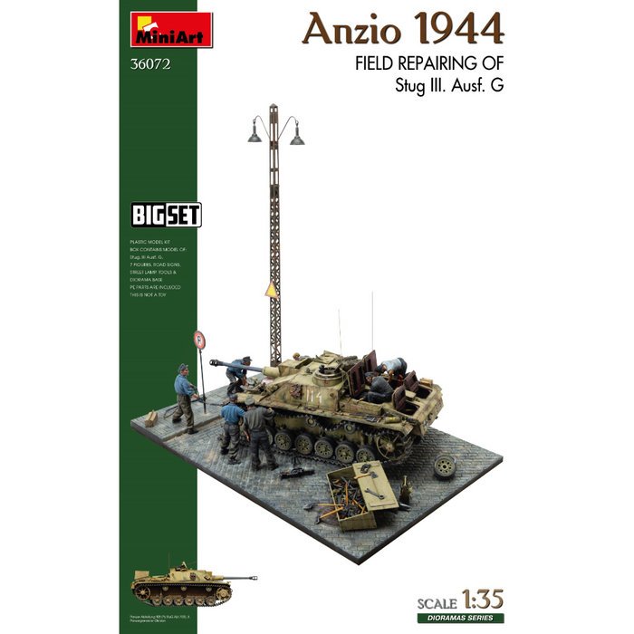 MiniArt 36072 1:35 Anzio 1944. Field Repairing of Stug III. Ausf. G. Big Set