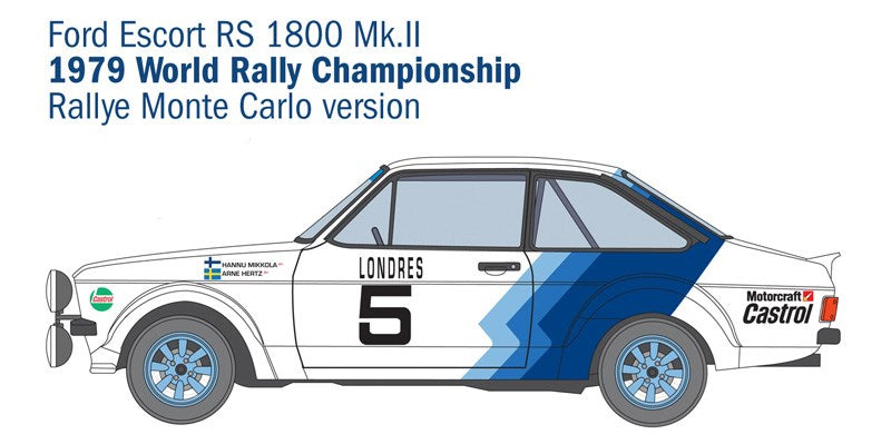 Italeri 3655 1:24 Ford Escort RS1800 Mk.II