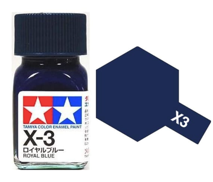 Tamiya 80003 X-3 ROYAL BLUE Enamel Paint - 10ml