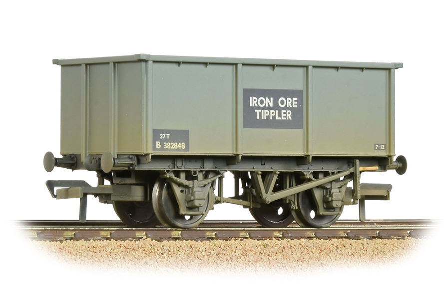 Branchline [OO] 37-275G BR 27T Steel Tippler - BR Grey (Early) 'Iron Ore'