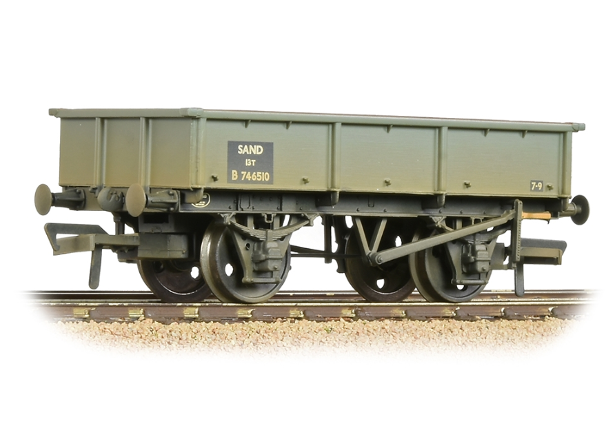 Branchline [OO] 37-353B BR 13T Steel Sand Tippler - BR Grey (Early) [W]