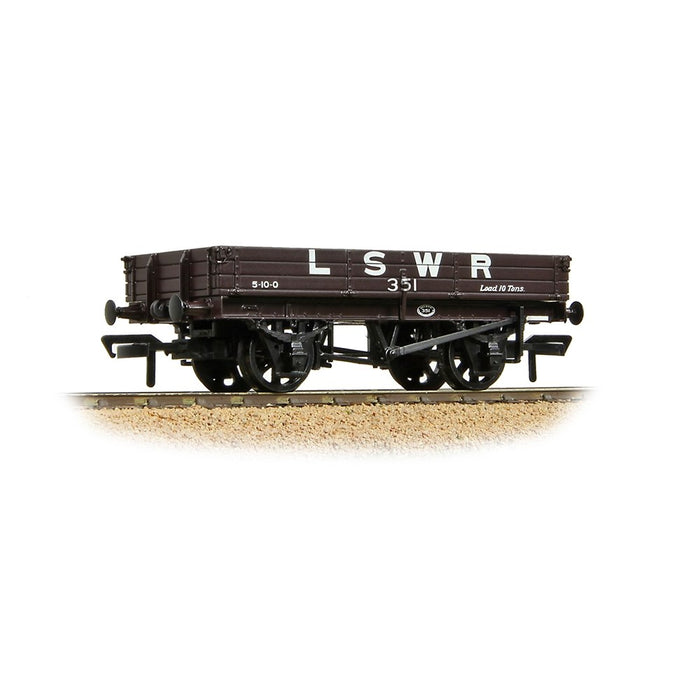 Bachmann Branchline [OO] 37-940A 3 Plank Wagon in LSWR Brown