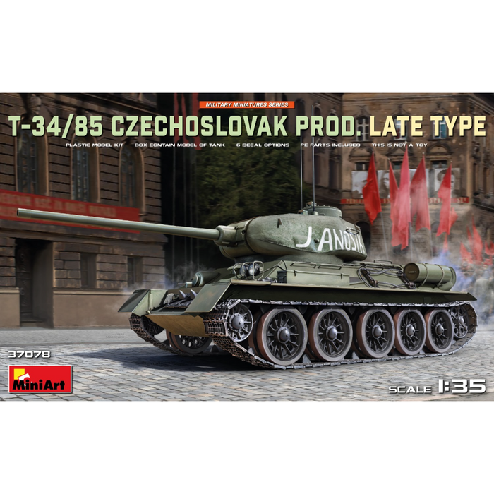MiniArt 37078 1:35 T-34-85 Czechoslovak Prod. Late Type
