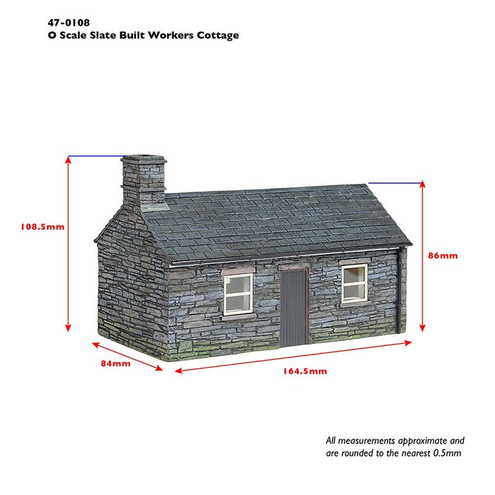 Bachmann Narrow Gauge [NG7] 47-0108 Scenecraft Slate Built Workers Cottage