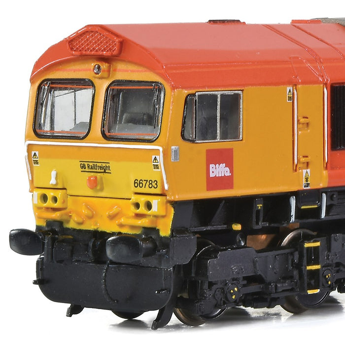 Graham Farish 371-399 [N] 1:148 Class 66/7 66783 'The Flying Dustman' - GBRf Biffa Red