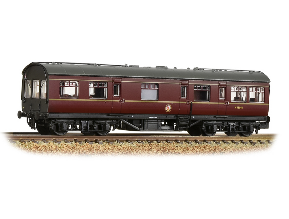 Graham Farish [N] 374-880 LMS 50ft Inspection Saloon - BR Maroon (Black Ends)