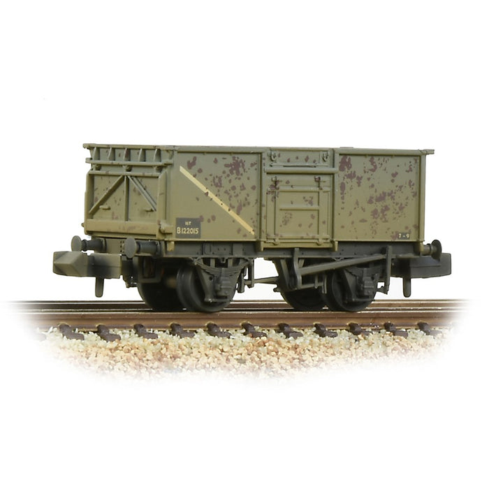 Graham Farish 377-227E [N] 1:148 BR 16T Steel Mineral Wagon with Top Flap Doors - BR Grey (Early)